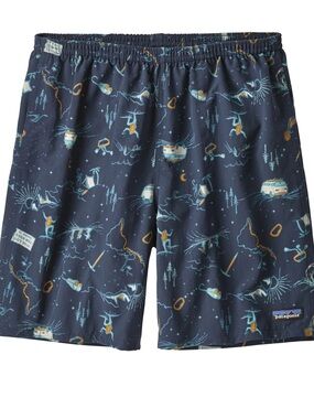 Patagonia • Baggies Fun Hogs Stone Blue Swim Shorts